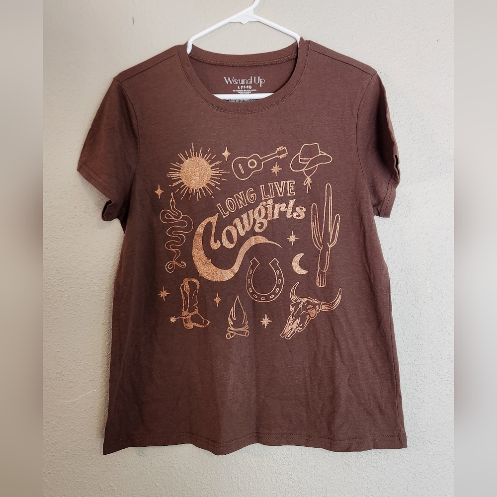 Long Live Cowgirls Graphic T Shirt Junior's Size L